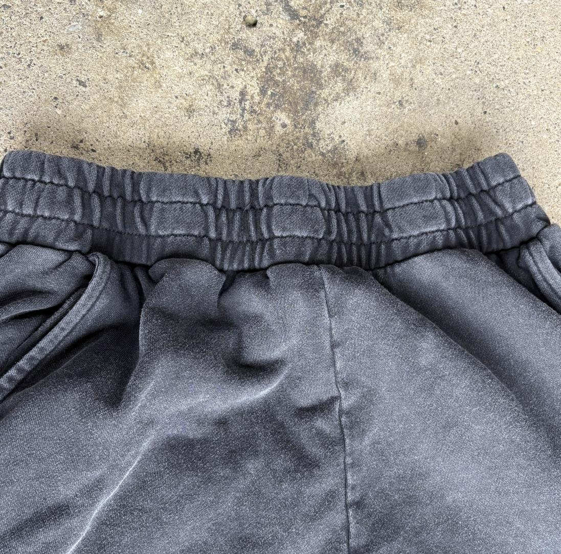 Blank Faded Black Sweatpants