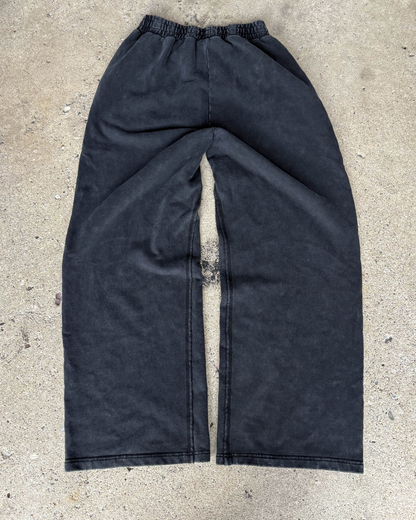 Blank Faded Black Sweatpants