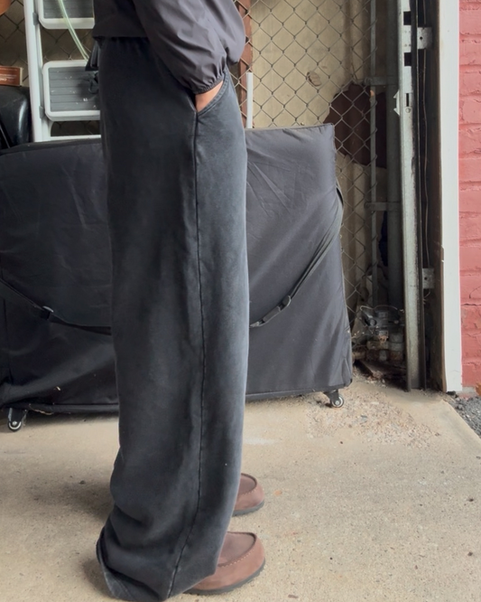 Blank Faded Black Sweatpants